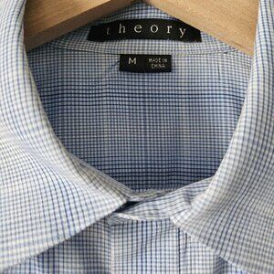 Theory Button Up Long Sleeve Shirt Mens M